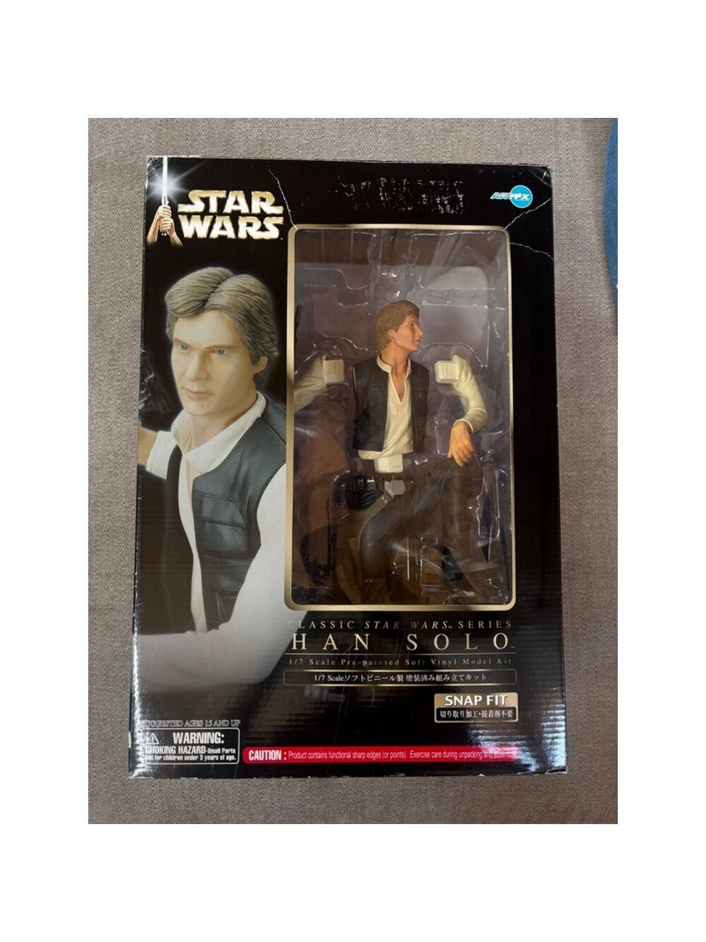 Han Solo 1/7 Scale Vinyl Model Snap Fit Kit Star Wars Figure ArtFX in box